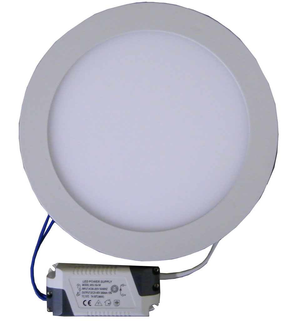 15 Watt, 7.7" Round Dimmable LED Panel Light with Driver EC-RPLED-15W-D-LED Lighting-Elyssa Corp.-3000°K-Jayso Electronics