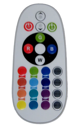 IR Remote Control for 110 VAC “Neon” RGB LED Light Strip Kits  EC-NLED-RGB-110V-IR