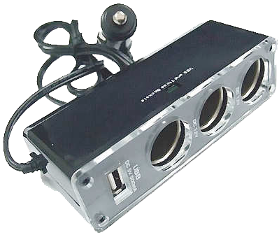 Car Power Expander with USB Socket & 3 12V Sockets JPE-003-USB – Jayso  Electronics