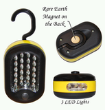 Compact Combination Flashlight/Worklight with 27 Super Bright White LEDs JFL-80410-Tools-Various-Jayso Electronics