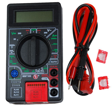 Digital Multi-Meter With Phone/Network Cable Tester JMM-7300