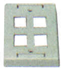 Keystone Outlet Plate - Multi Port, Surface Mount KWPXS-Network & Computing-Various-4-Jayso Electronics