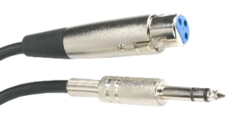 Microphone Cable, 6' Male 1/4" to Female XLR JMC-06XF4-Amplifiers & PA Systems-Various-Jayso Electronics