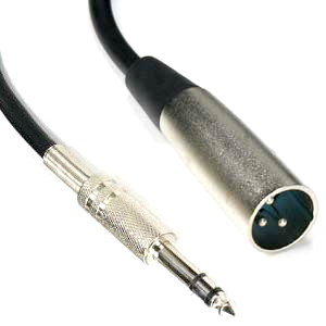Microphone Cable, 6' Male 1/4" to Male XLR JMC-06XM4-Amplifiers & PA Systems-Various-Jayso Electronics