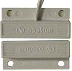 Mini Surface Mount Magnetic Reed Contact, Closed Circuit, With Snap-Off Mounting Tabs, White JMS-10C-Alarm Systems-Various-Jayso Electronics