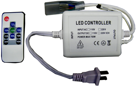 RGB IR Striplight Controller & Power Supply for Heavy Duty Vinyl Clad Weatherproof EC-SL-HDV-IRCTR-RGB-LED Lighting-EC-Jayso Electronics