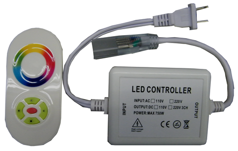 RGB RF Striplight Controller & Power Supply for Heavy Duty Vinyl Clad Weatherproof EC-SL-HDV-RFCTR-RGB-LED Lighting-EC-Jayso Electronics