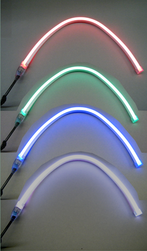 110 VAC “Neon” RGB LED Light Strip Kits, Waterproof, Flexible, Super Bright EC-NLED-RGB-110V-LED Lighting-EC-Jayso Electronics