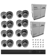 16-Camera (6 Megapixel) 4K IP HD NVR Kit JIP-NVRK4K-16BC