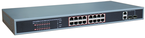 16-Port Ethernet Switch with 16-Port PoE, 10/100 Mbps JTI-PDE16GFW-250-Computer & Accessories-Various-Jayso Electronics