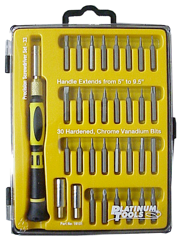 33 Pc. Micro Miniature Screwdriver Set JPT-19101-Tools-Various-Jayso Electronics