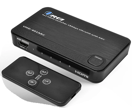 4x1 Ultra HD HDMI Switcher 18Gbps with ARC UHD-401ARC