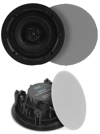 5.25" 2-Way In-Ceiling Speakers, Round, PWRC53