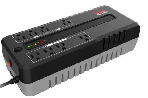 625VA/330W UPS Battery Backup  W/ Surge Protection For Computers & Electronics JPOP-625