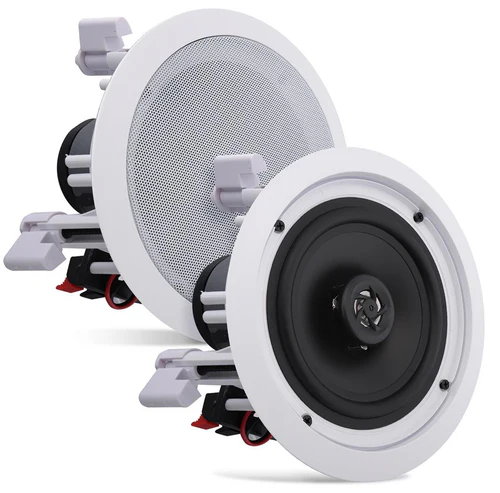 6.5" 2-Way  In-Ceiling Speakers, Weatherproof, Round, PDIC1661RD