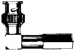 BNC Male Rt. Angle Twist-On Connector For RG-6 Wire JCON-1006-Connectors-Various-Jayso Electronics