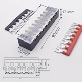 Barrier Bar Blocks with Cuttable Jumper Strips JBB-XP-JS