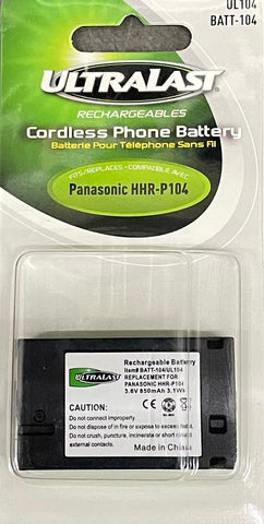 Cordless Telephone Battery, Replacement for Panasonic, Type 29, HHR-P104A/1B