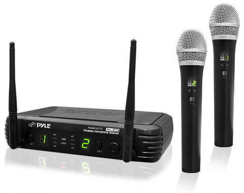 Dual UHF Wireless Microphone System PDWM3375