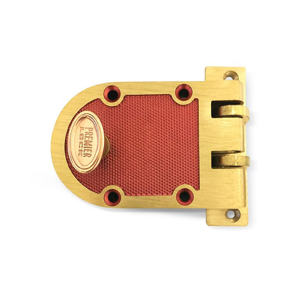 Jimmy Proof Deadbolt Lock - Solid Bronze Alloy - Brushed Brass - Heavy ...