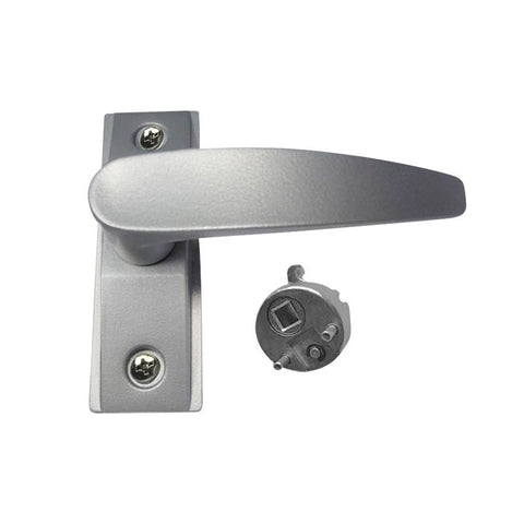 Narrow Stile Mortise Lock Lever Handle - Reversible - Aluminum Finish - Right Handed JALH-02R