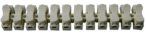 Push Grip Double Entry 12 Pole Terminal Strip (12 Ga. 4-5/8"), JTS-12PT-Connectors-Various-Jayso Electronics