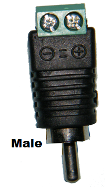 RCA A/V Connector with Screw Terminals JPTB-RCA(M/F)