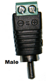 RCA A/V Connector with Screw Terminals JPTB-RCA(M/F)