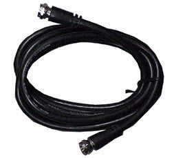 RG59U Coaxial TV Antenna Cables with Male "F" Connectors, FF-XX-59U-Antennas-Various-3 Ft.-Black-Jayso Electronics