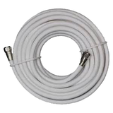 RG59U Coaxial TV Antenna Cables with Male "F" Connectors, FF-XX-59U-Antennas-Various-3 Ft.-White-Jayso Electronics