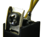 Replacement Rectangular Plastic Intercom Push-Button w/ 1 Screw & 1 Wire Lead JIB-008-W2