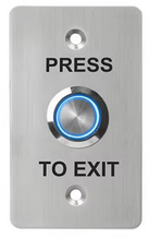 Request-to-Exit Pushbutton  Single Gang, Lighted Surround JPP-2x3SGLT
