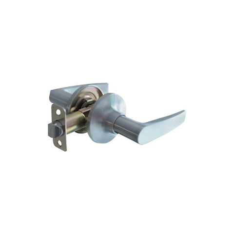 Satin Nickel Light Commercial Duty Passage Door Lever Lock Set JLEV-P02