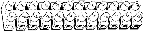 Screw Down Double Entry 12 Pole Terminal Strip (14 Ga. 3-3/4"), JTS-12-Connectors-Various-Jayso Electronics
