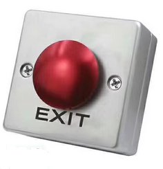 Square Surface Mount Request-to-Exit Pushbutton  Mushroom Cap Style JEP-2x2MX