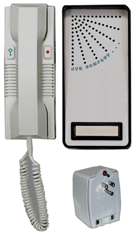 Ultra Compact 2-Wire 1-Button Door Phone Intercom Kit JDPK2W-1C