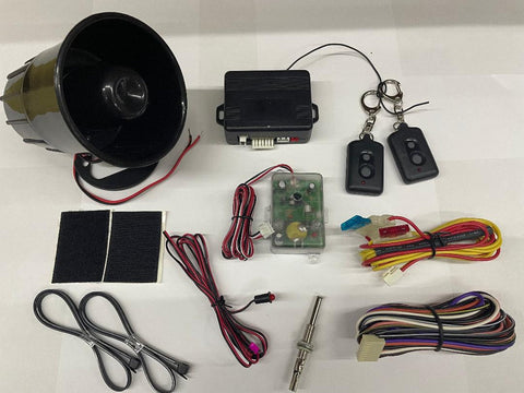 Universal Car Alarm w/ Shock sensor & 2 Remotes