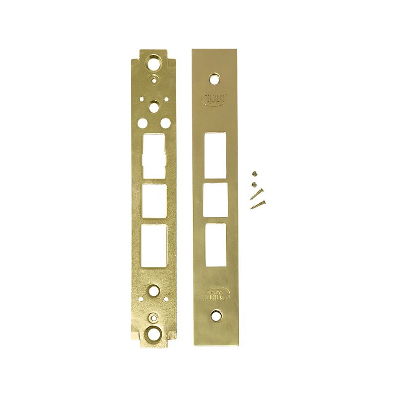 Wide Faceplate For Mortise Lock 8 X 1-1/4 - Front and Back Pcs - Bra –  Jayso Electronics