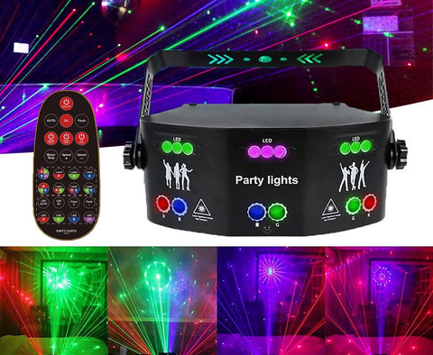 15 EYE RGB Disco DJ Laser Projector  w/ Remote JE-DJLP