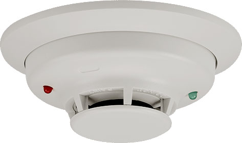 2-Wire Smoke Detector, Low Profile, Photoelectric, JSS-2W-B-Alarm Systems-Various-Jayso Electronics