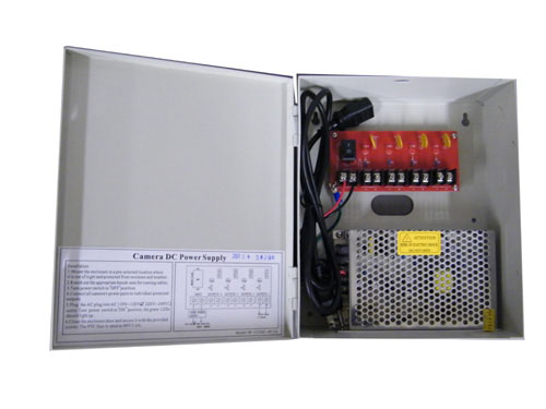 4 Output Distributed Power Supply, 12 VDC For CCTV Cameras & Accessories EPS-12V4-10A-Security Cameras & Recorders / Batteries, Power Supplies, & Transformers -EC-Jayso Electronics
