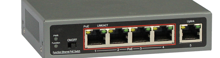 4-Port Ethernet Switch with 4-Port PoE, 10/100 Mbps JTI-PDE4-65-Computer & Accessories-Various-Jayso Electronics