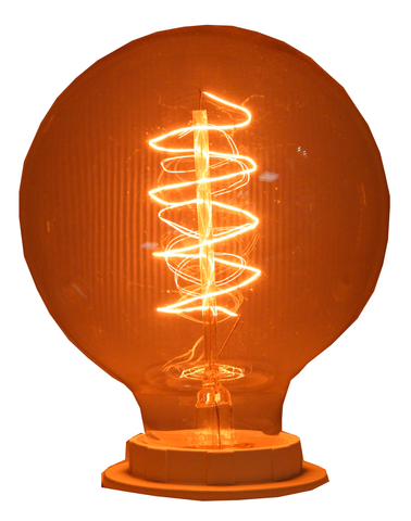 40W Edison Style G95 Globe Light Bulb with Spiral Fillament & E27 Base JE-EDI-E27-3-Lighitng-Jayso Electronics-Jayso Electronics
