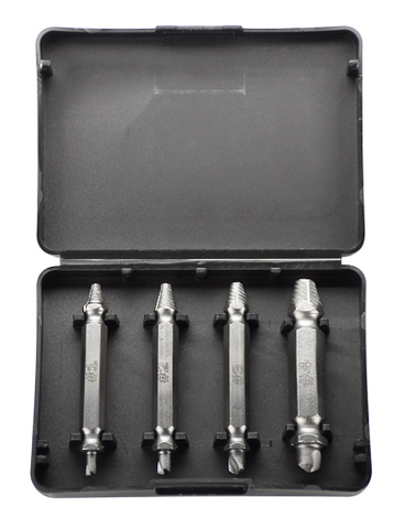 4Pc Damaged Scew Extractor Set, JSE-7594