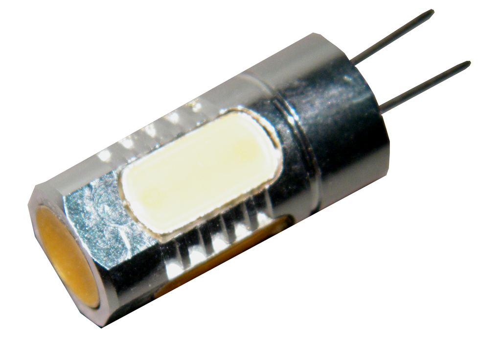 5 Watt, 12V COB LED Bulb w/ 2-Pin (G4) Base JE-G4LED-5W – Jayso Electronics