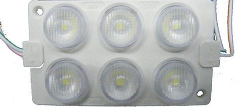 6 LED Cold White Single Color Light Module, 12 Volt, Pack of 20 JE-MLED-6L-CW