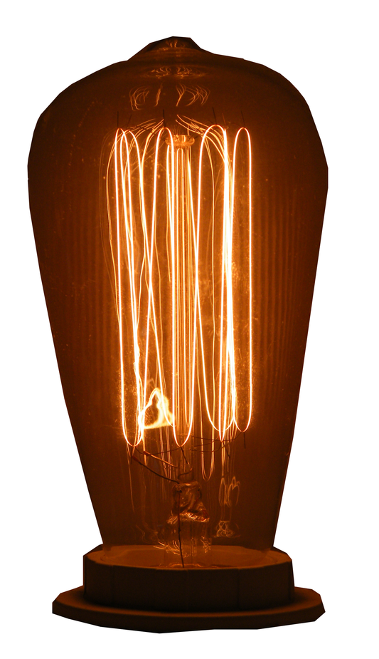 60W Edison Style ST64 Light Bulb with Squirrel Cage Fillament & E27 Base JE-EDI-E27-4-Lighitng-Jayso Electronics-Jayso Electronics