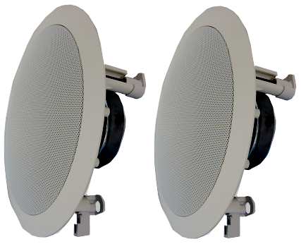 6.5" Compression Molded PP Cone In-Ceiling Speaker (Pair) SPCBC6