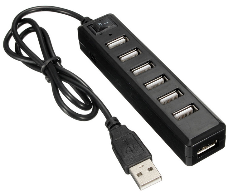 7 Port USB Hub with Switch JUSB-HUB7 – Jayso