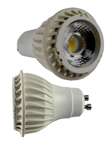 7 Watt COB LED Spotlight with GU10 Base, White EC-STLED-7W-COB-W-WW-LED Lighting-EC-Jayso Electronics